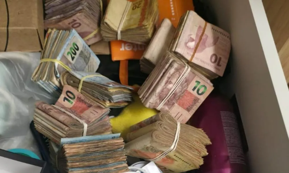 Dinheiro apreendido/Divulgação